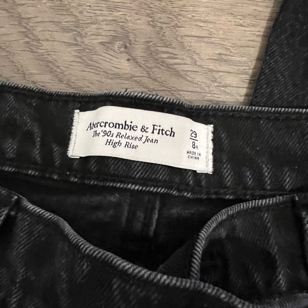 Abercrombie 90s Relaxed Fit Black Jeans